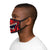 Philadelphia Jersey Devil face mask on black man side profile