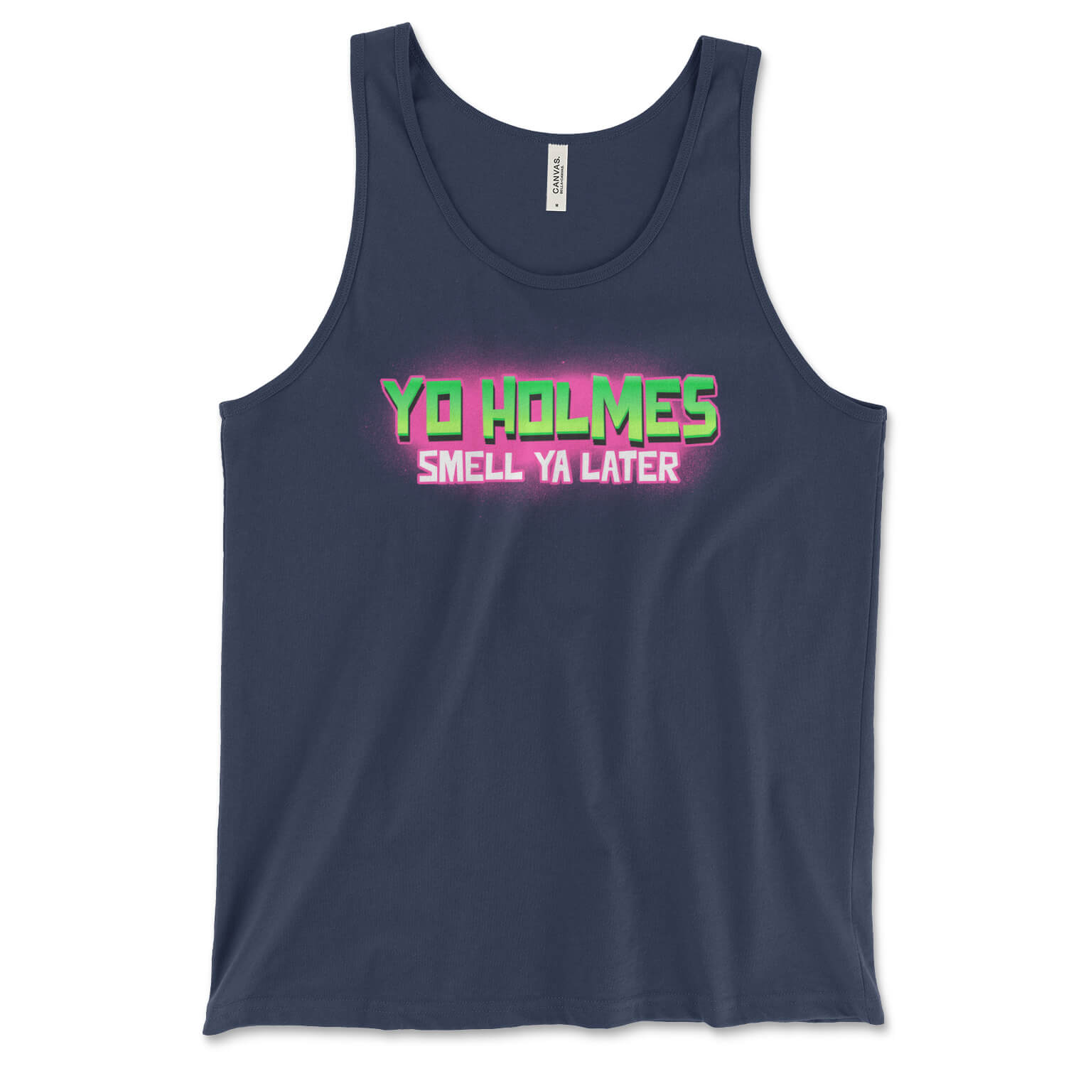 Fresh Prince of Bel-Air Yo Holmes Smell Ya Later navy blue tank top from Phillygoat