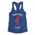 The Jersey Devil Is Real womens royal blue racerback tank top from Phillygoat