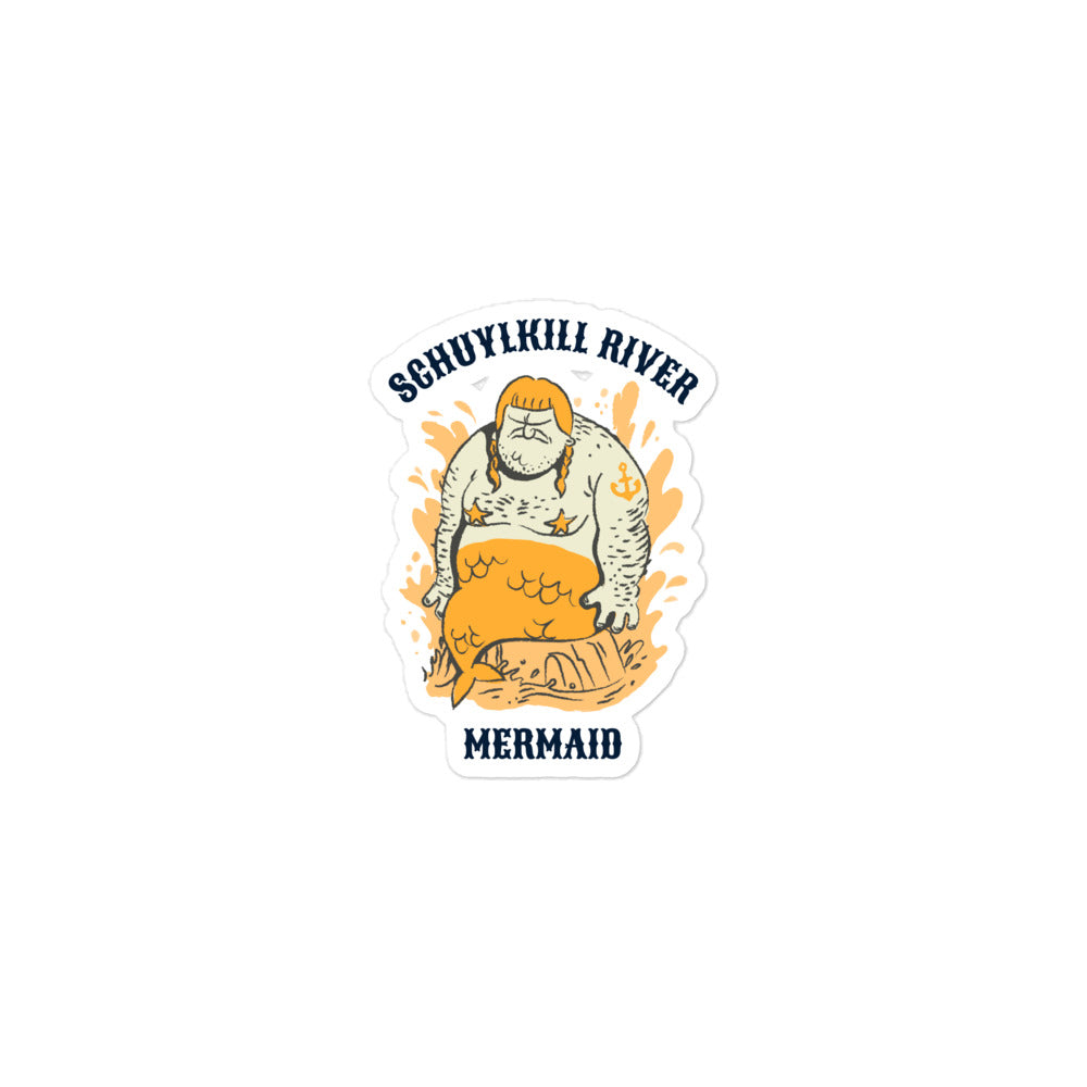 "Schuylkill River Mermaid" Sticker
