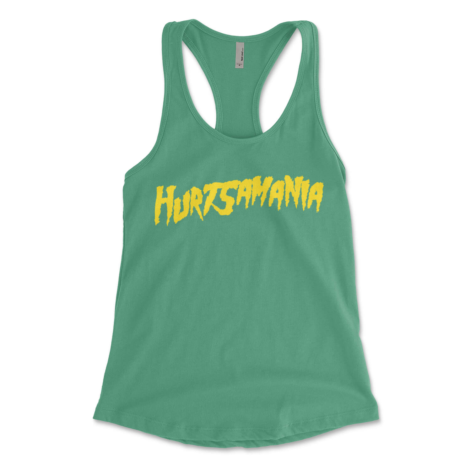 Philadelphia Eagles Jalen Hurts Hurtsamania kelly green womens racerback tank top from Phillygoat