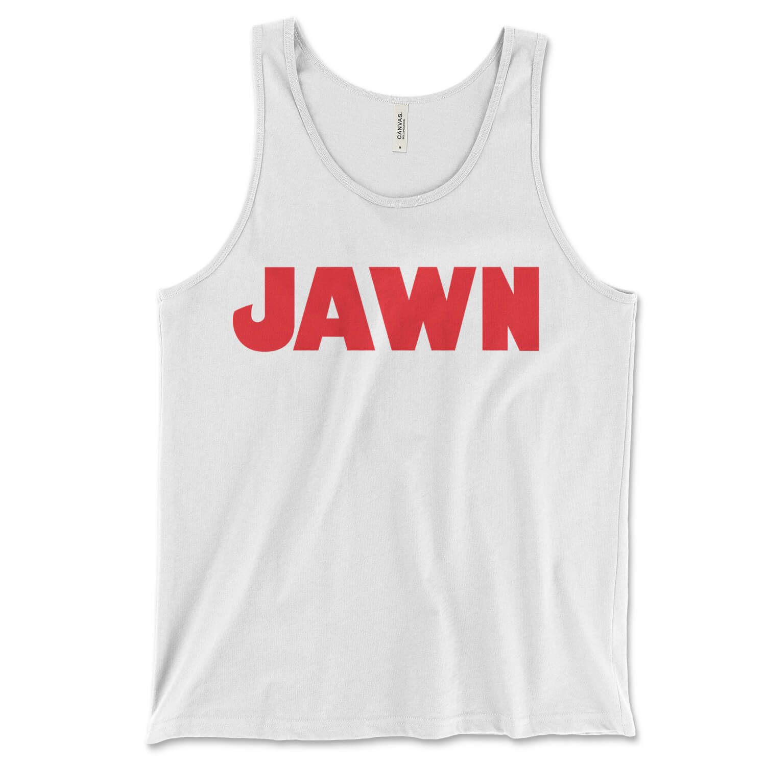 Philadelphia Philly jawn jaws white tank top from Phillygoat