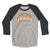 Philadelphia jawns are contagious rainbow design on a heather grey and vintage black triblend raglan tee from Phillygoat