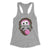 Philadelphia Phillies Bryce Harper face wearing Philly Phanatic headband on heather grey womens racerback tank top from Phillygoat