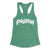 Philadelphia Phillies Philthy kelly green womens racerback tank top from Phillygoat 