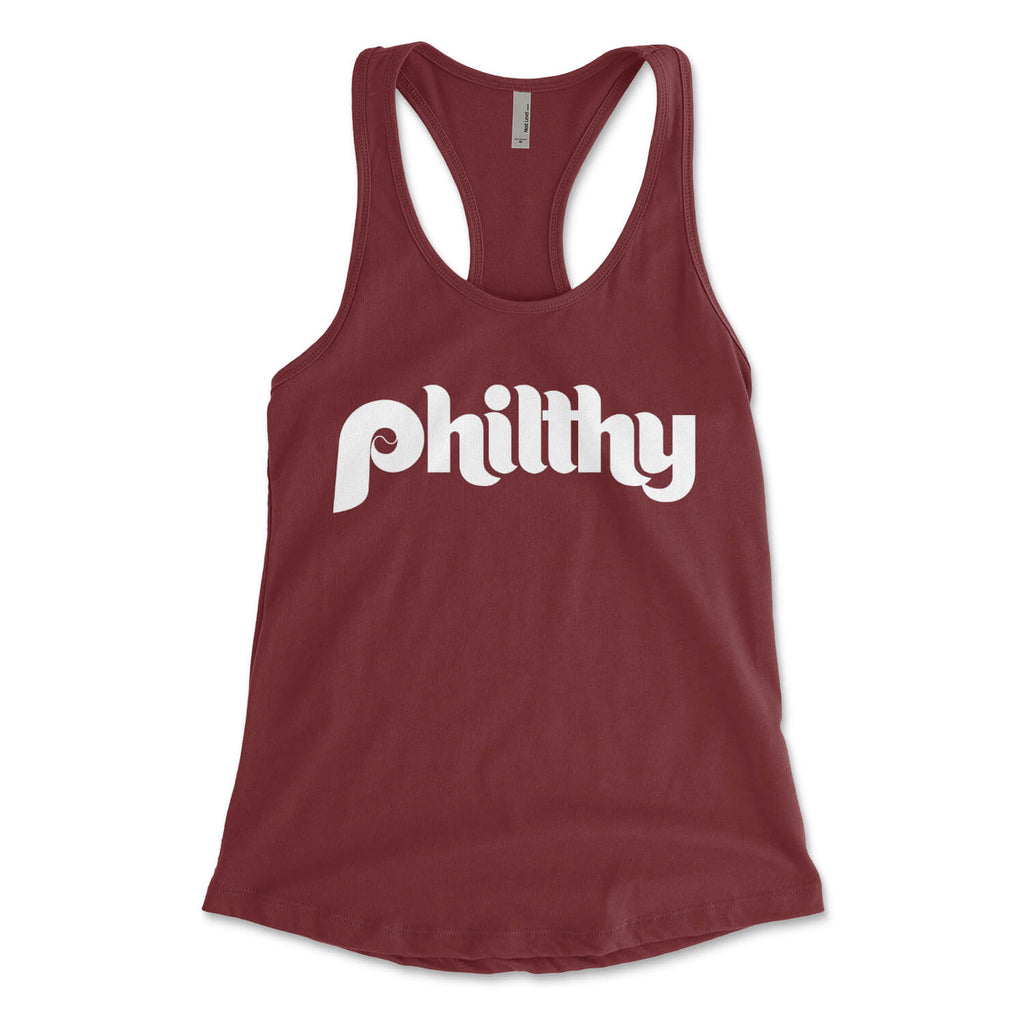 Printify Philthy Tank Top | Philadelphia phillygoat White / S