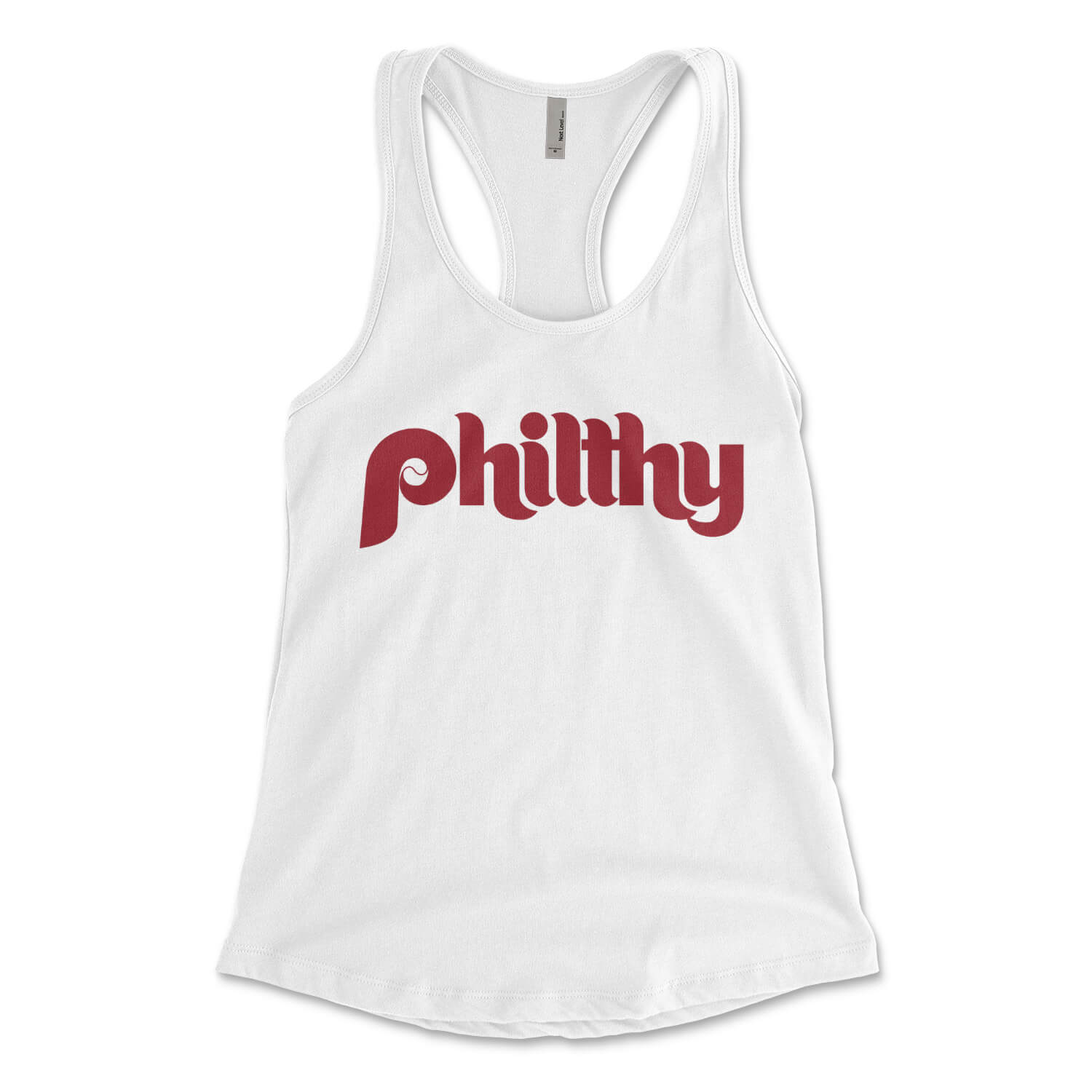 Philadelphia Phillies SAAG Women Blue Racerback Sleeveless Shadow Tank Top