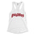 Philadelphia Phillies Philthy white womens racerback tank top from Phillygoat 