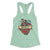 Philadelphia Philly snake tattoo on a mint green womens racerback tank top from Phillygoat