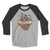 Philadelphia Philly snake and heart tattoo on a vintage black and premium heather grey triblend raglan tee from Phillygoat