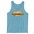 Philadelphia Philly cheesesteak aqua triblend tank top from Phillygoat