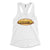 Philly cheesesteak white womens racerback tank top from Phillygoat