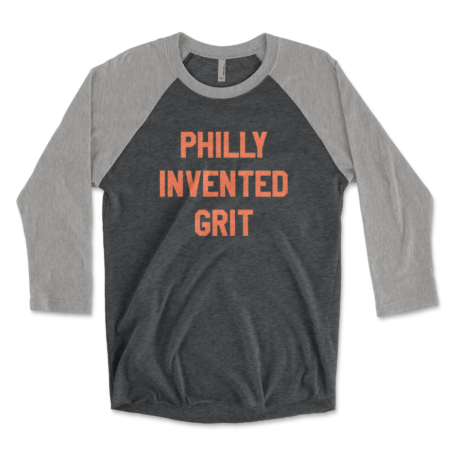 Printify Philthy Raglan T-Shirt | Philadelphia | phillygoat Vintage Black / Premium Heather / M