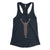 Rocky midnight navy blue womens racerback tank top from Phillygoat