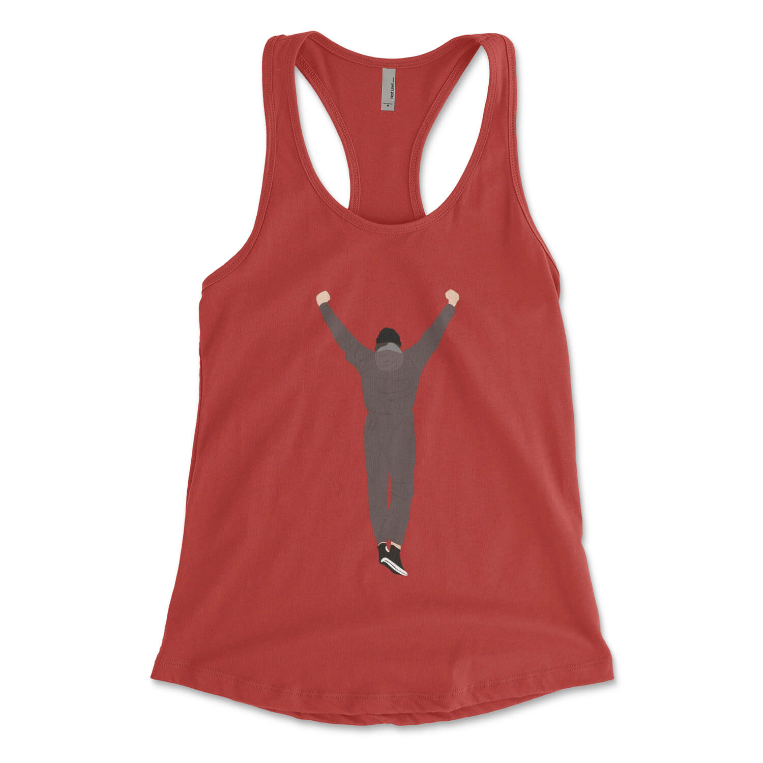 Rocky red womens racerback tank top from Phillygoat