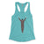 Rocky tahiti blue womens racerback tank top from Phillygoat