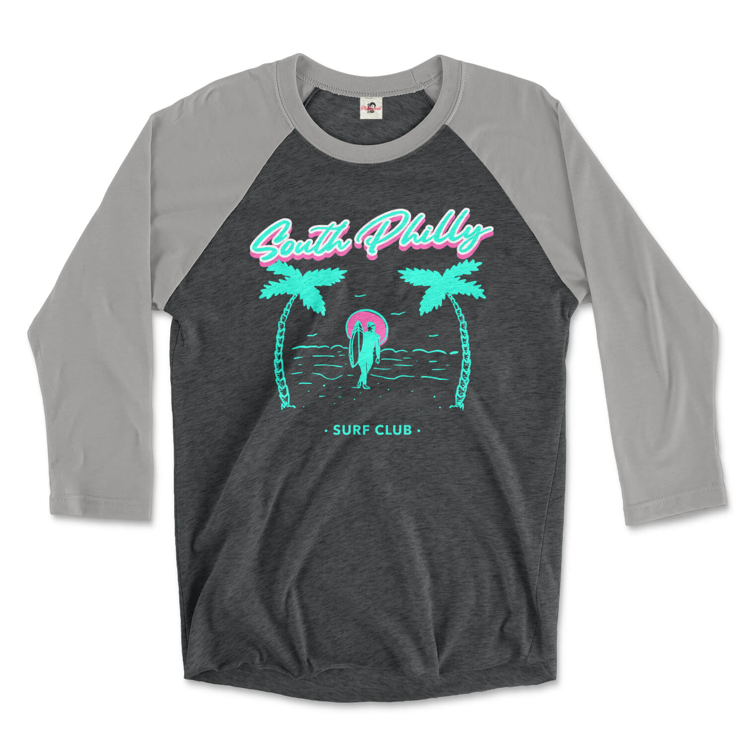 Printify Philadelphia Eagles (The Band) Raglan Tee | phillygoat XL / Vintage Black / Premium Heather