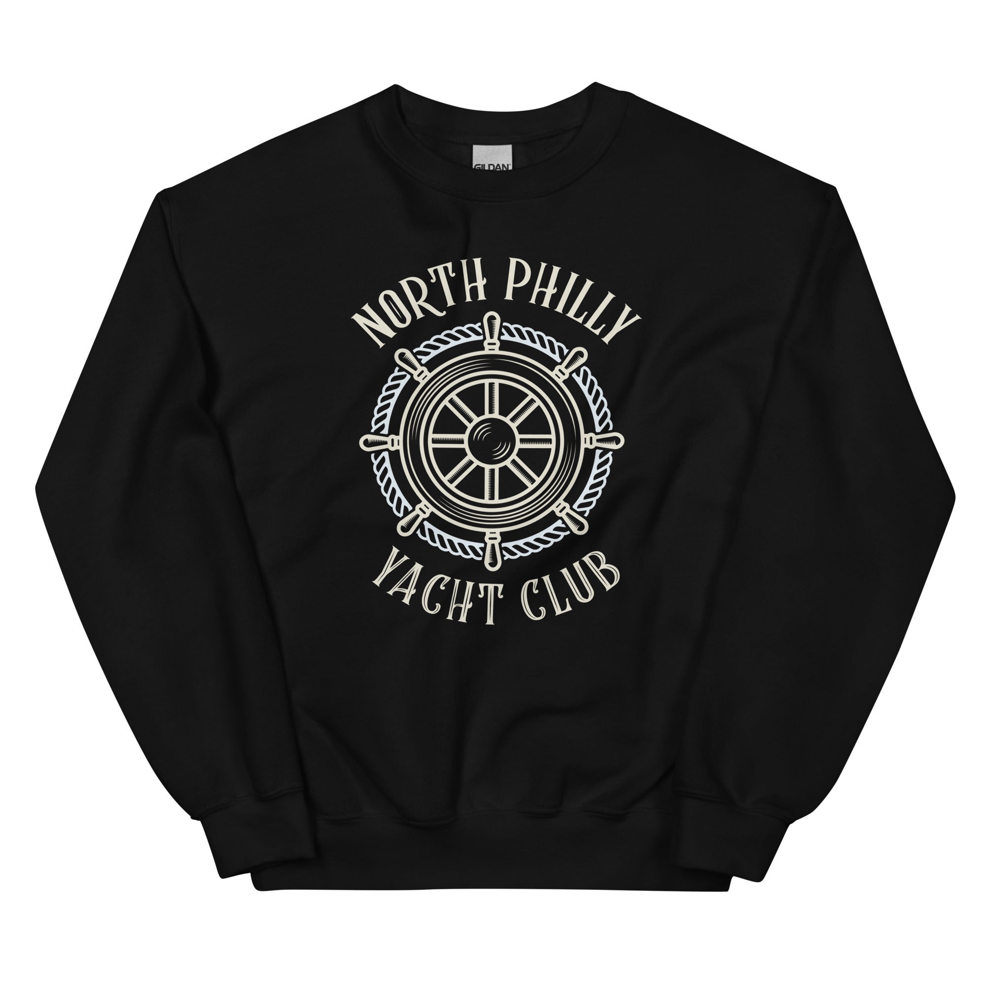 North Philly Philadelphia yacht club black sweatshirt Phillygoat