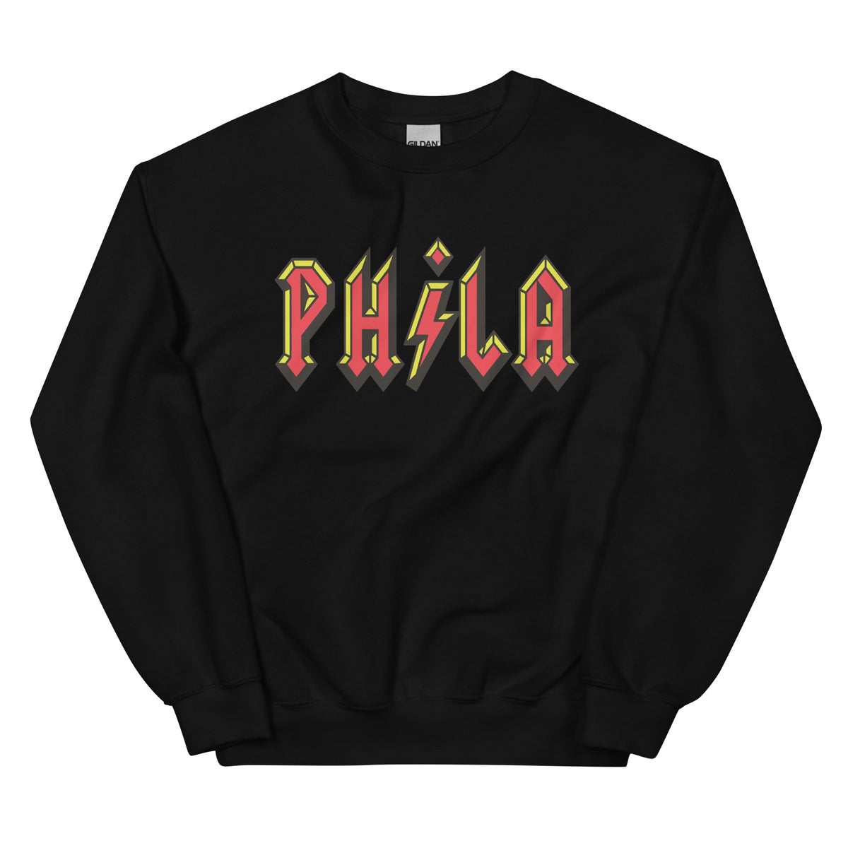 Philadelphia ACDC Phila high voltage black sweatshirt Phillygoat