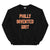 Philadelphia Flyers Philly invented grit black sweatshirt Phillygoat