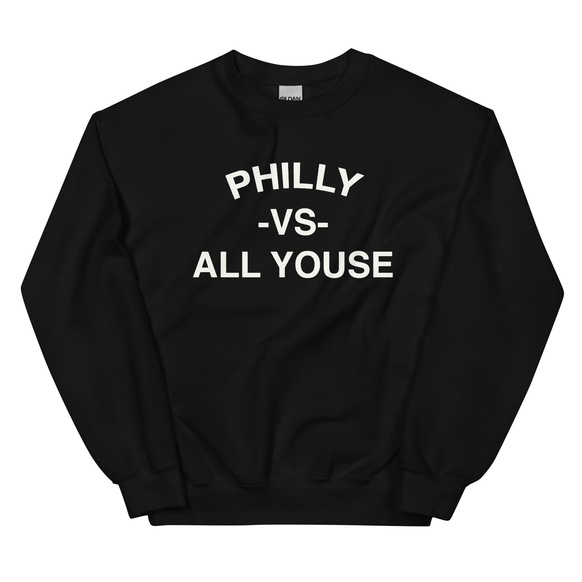 Philadelphia vs everybody philly vs all youse black sweatshirt Phillygoat