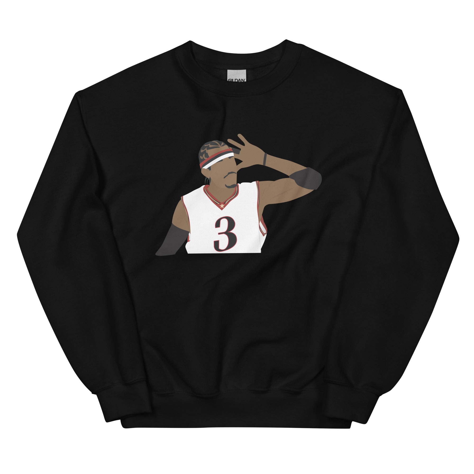 Philadelphia 76ers Allen Iverson black sweatshirt Phillygoat
