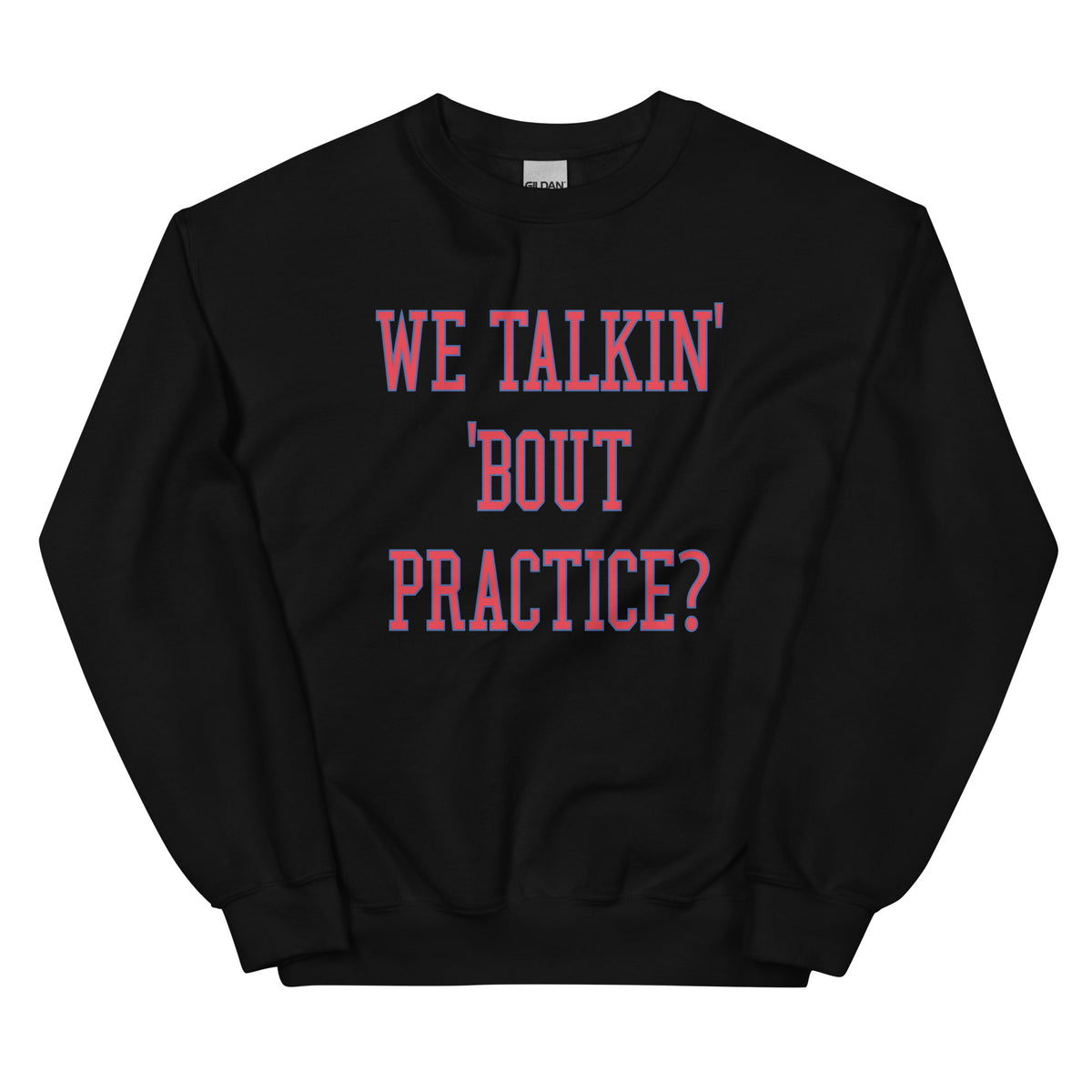 Philadelphia 76ers Allen Iverson we talkin bout practice black sweatshirt Phillygoat