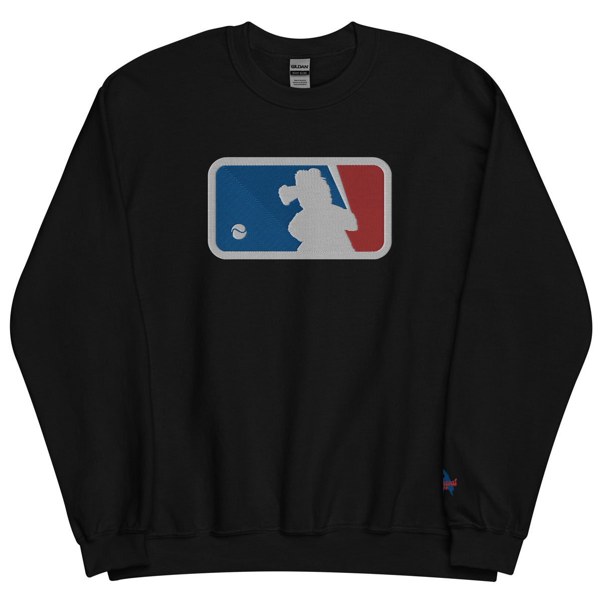 &quot;Major Baseball Phan&quot; Embroidered Sweatshirt