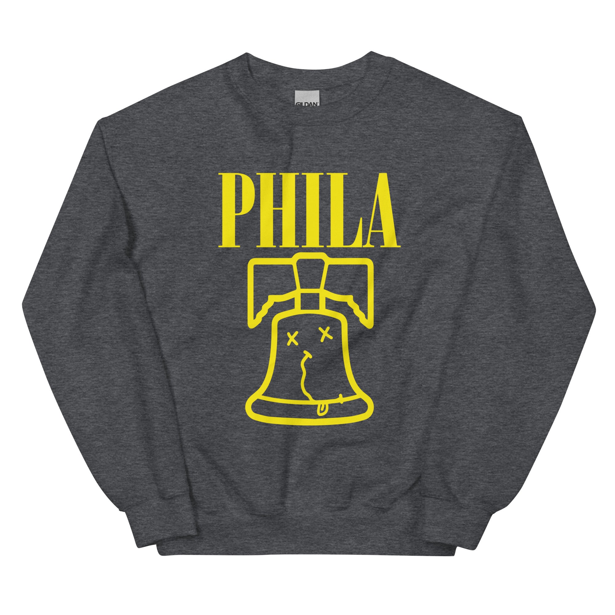 Philadelphia Nirvana dark heather grey sweatshirt Phillygoat