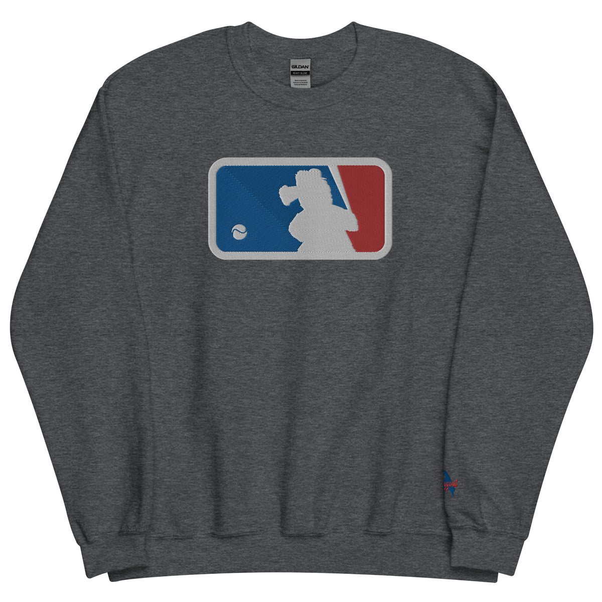 "Major Baseball Phan" Embroidered Sweatshirt
