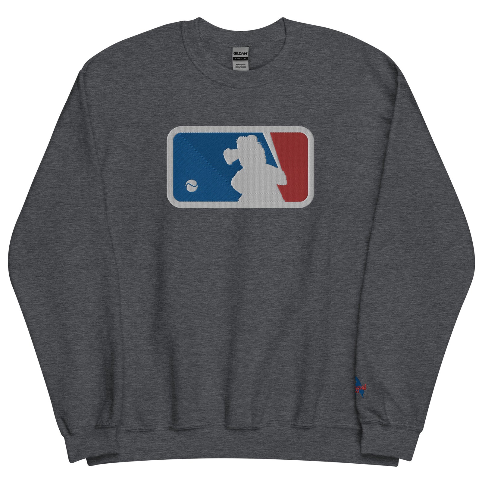 "Major Baseball Phan" Embroidered Sweatshirt