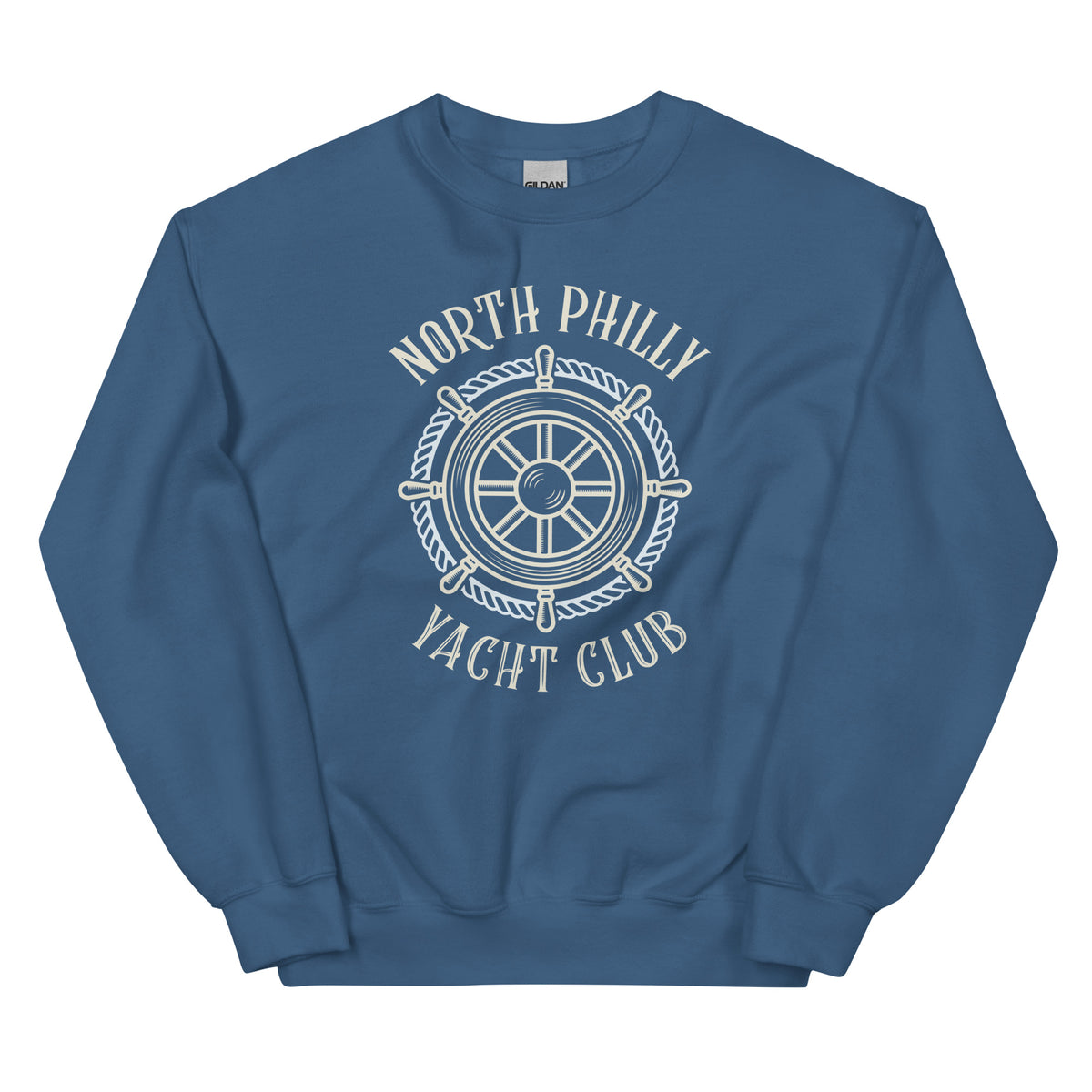 North Philly Philadelphia yacht club indigo blue sweatshirt Phillygoat