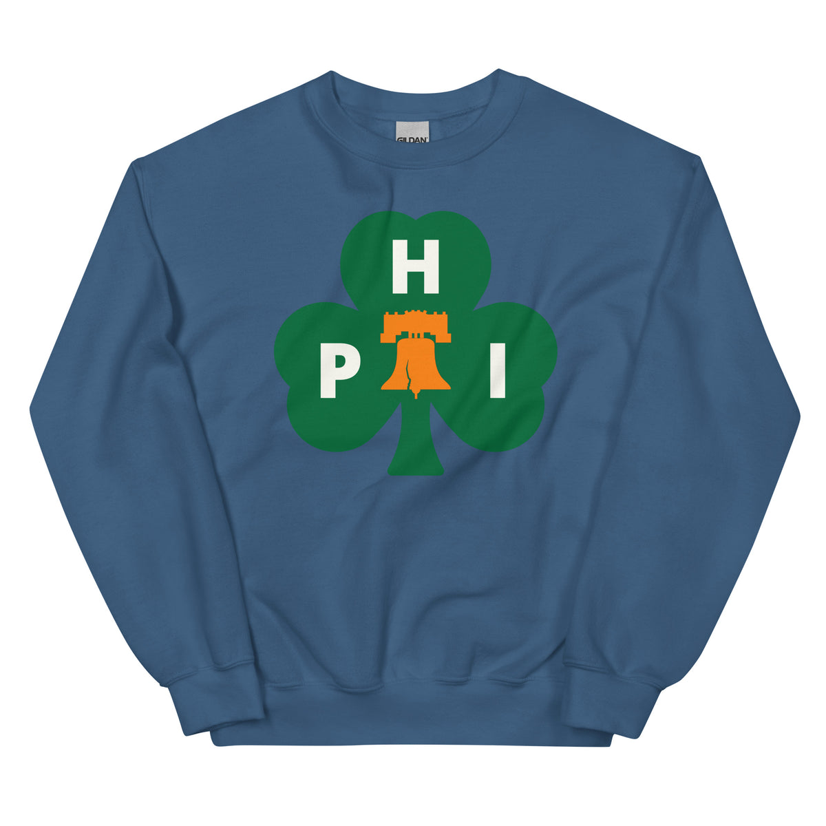 Philadelphia Philly Irish shamrock blue sweatshirt Phillygoat