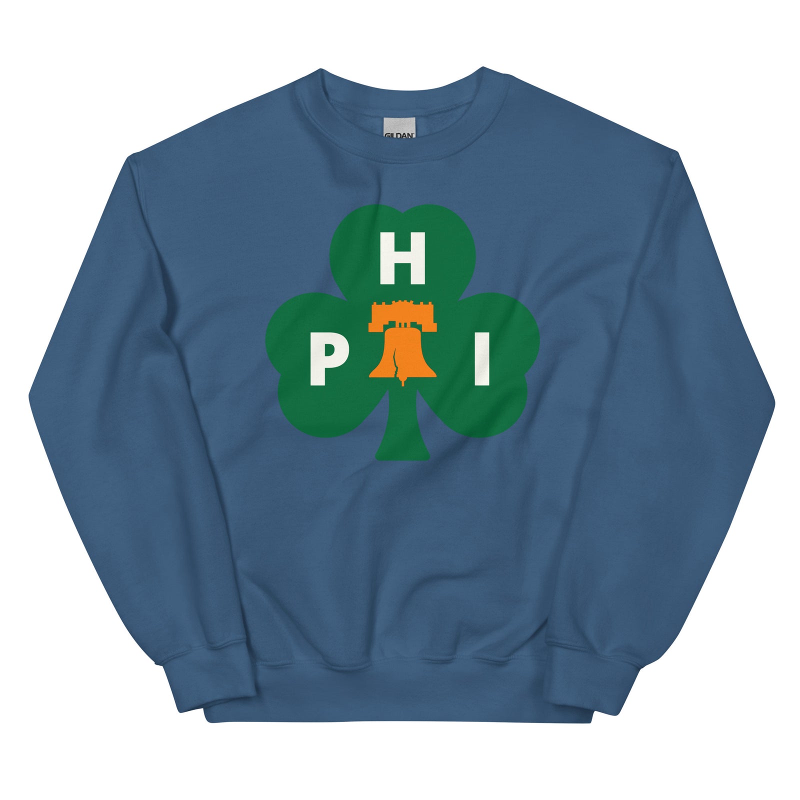 Philadelphia Philly Irish shamrock blue sweatshirt Phillygoat