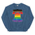 Philly pride Philadelphia LGBTQ+ rainbow liberty bell indigo blue hoodie Phillygoat