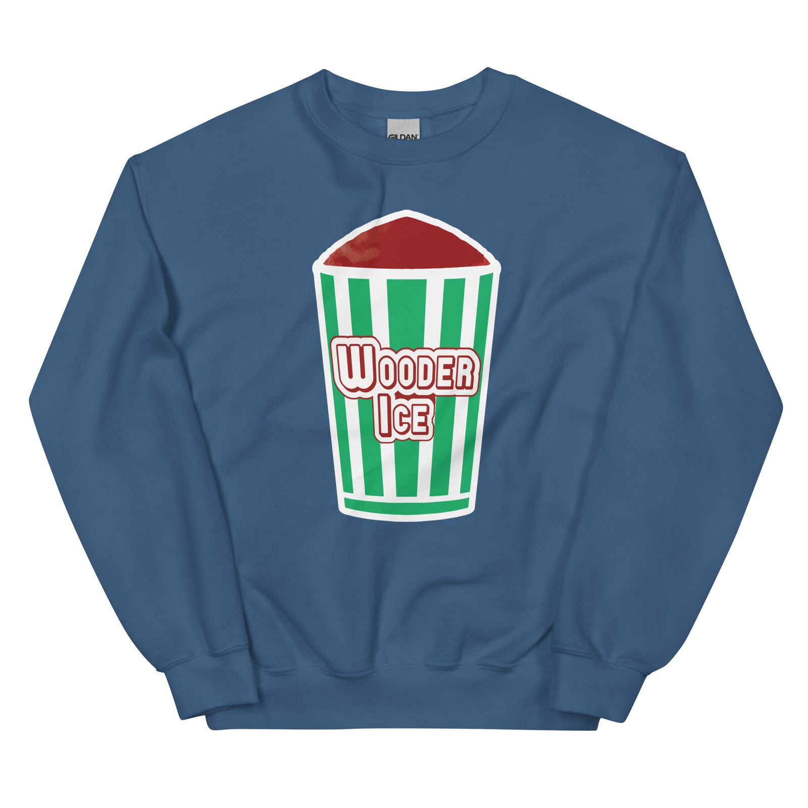 Philadelphia Philly wooder ice Rita's italian water ice indigo blue sweatshirt Phillygoat 