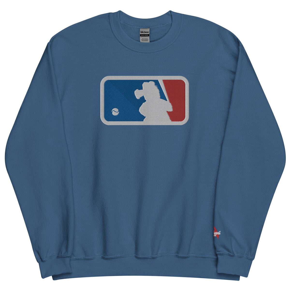"Major Baseball Phan" Embroidered Sweatshirt