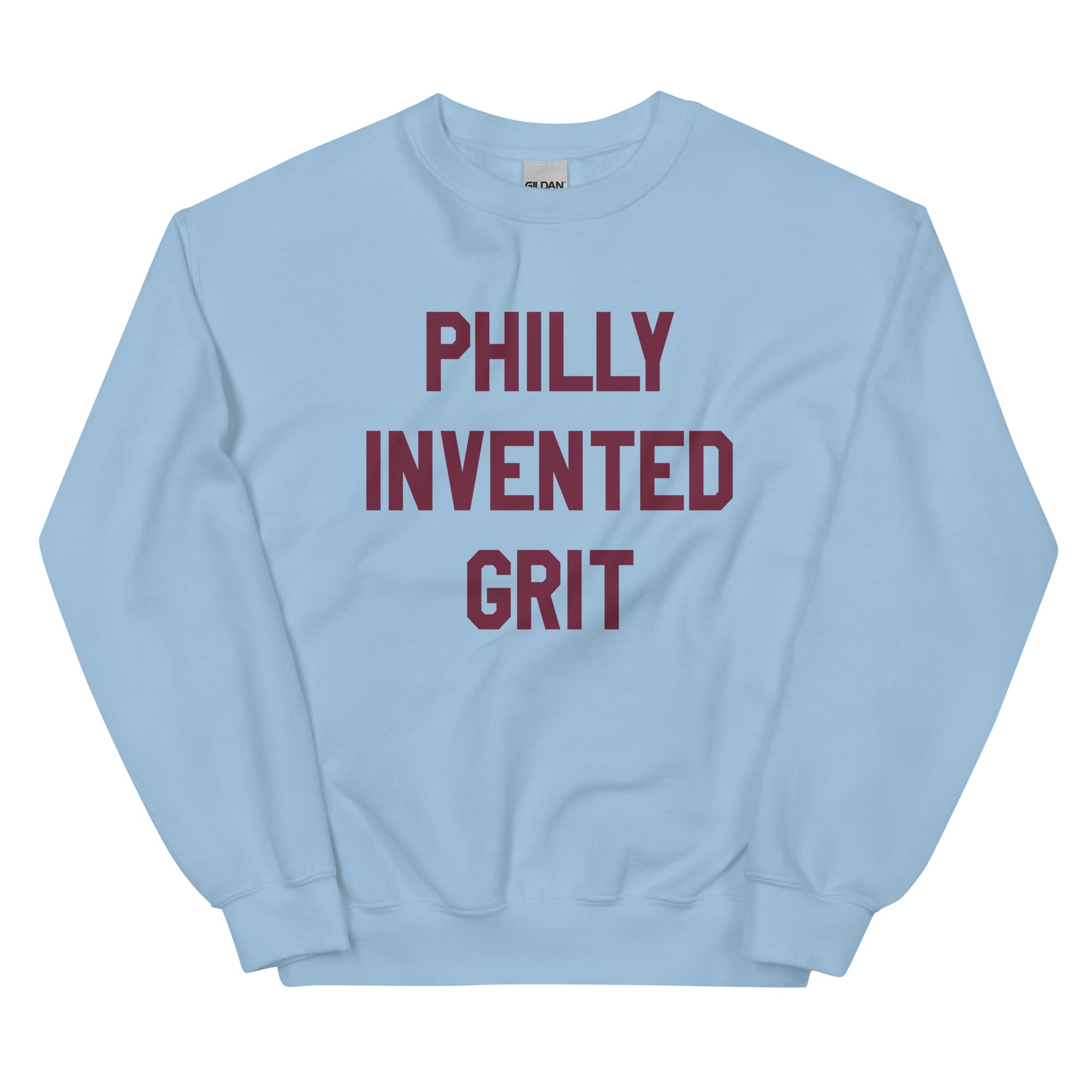 Philadelphia Flyers Philly invented grit light blue sweatshirt Phillygoat
