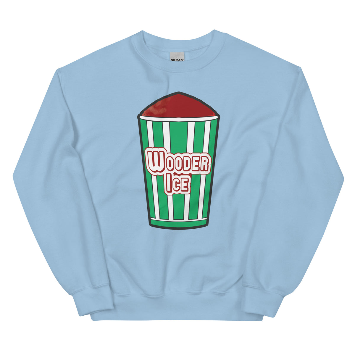 Philadelphia Philly wooder ice Rita's italian water ice light blue sweatshirt Phillygoat 