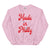 Made in Philly Philadelphia pink sweatshirt Phillygoat