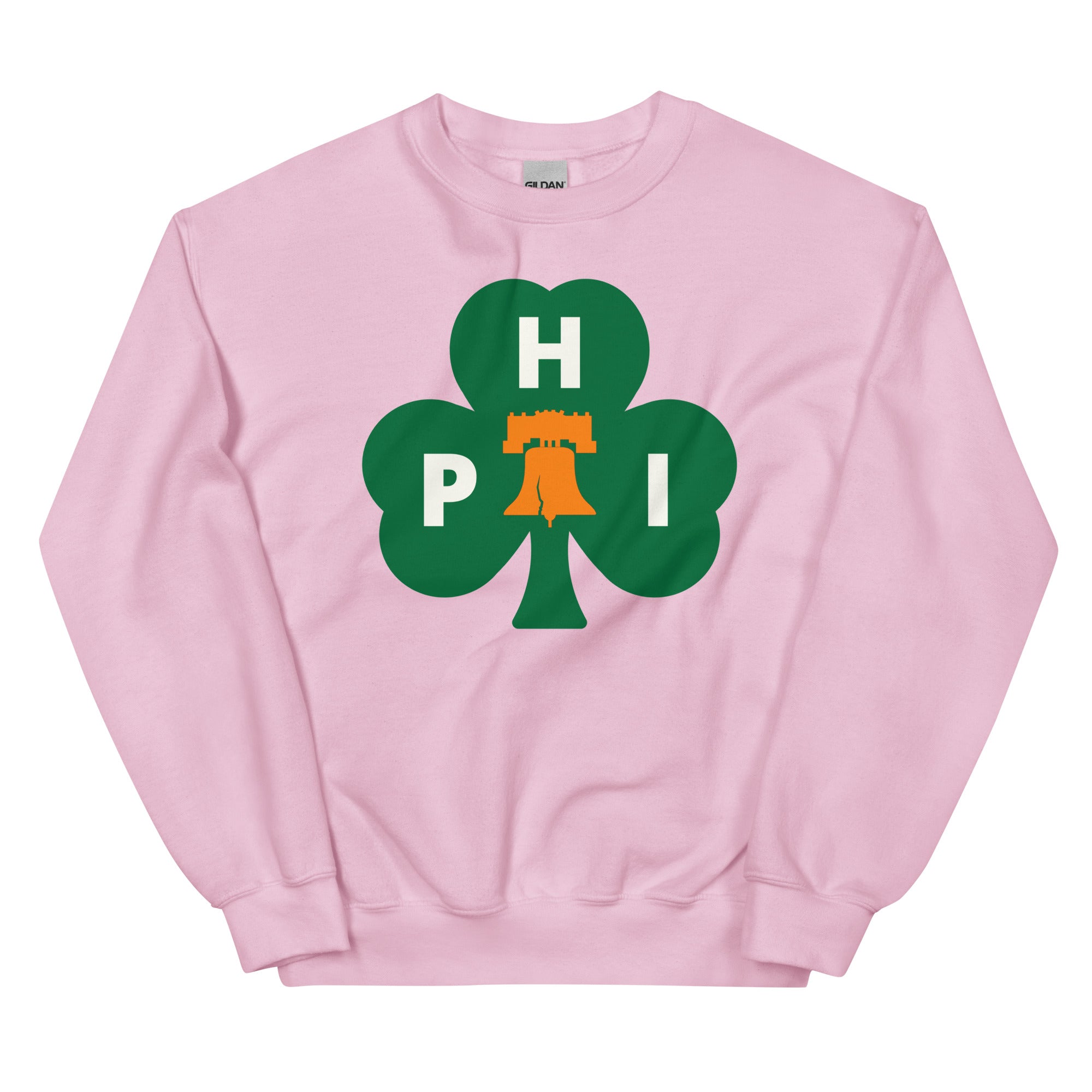 Philadelphia Philly Irish shamrock pink sweatshirt Phillygoat