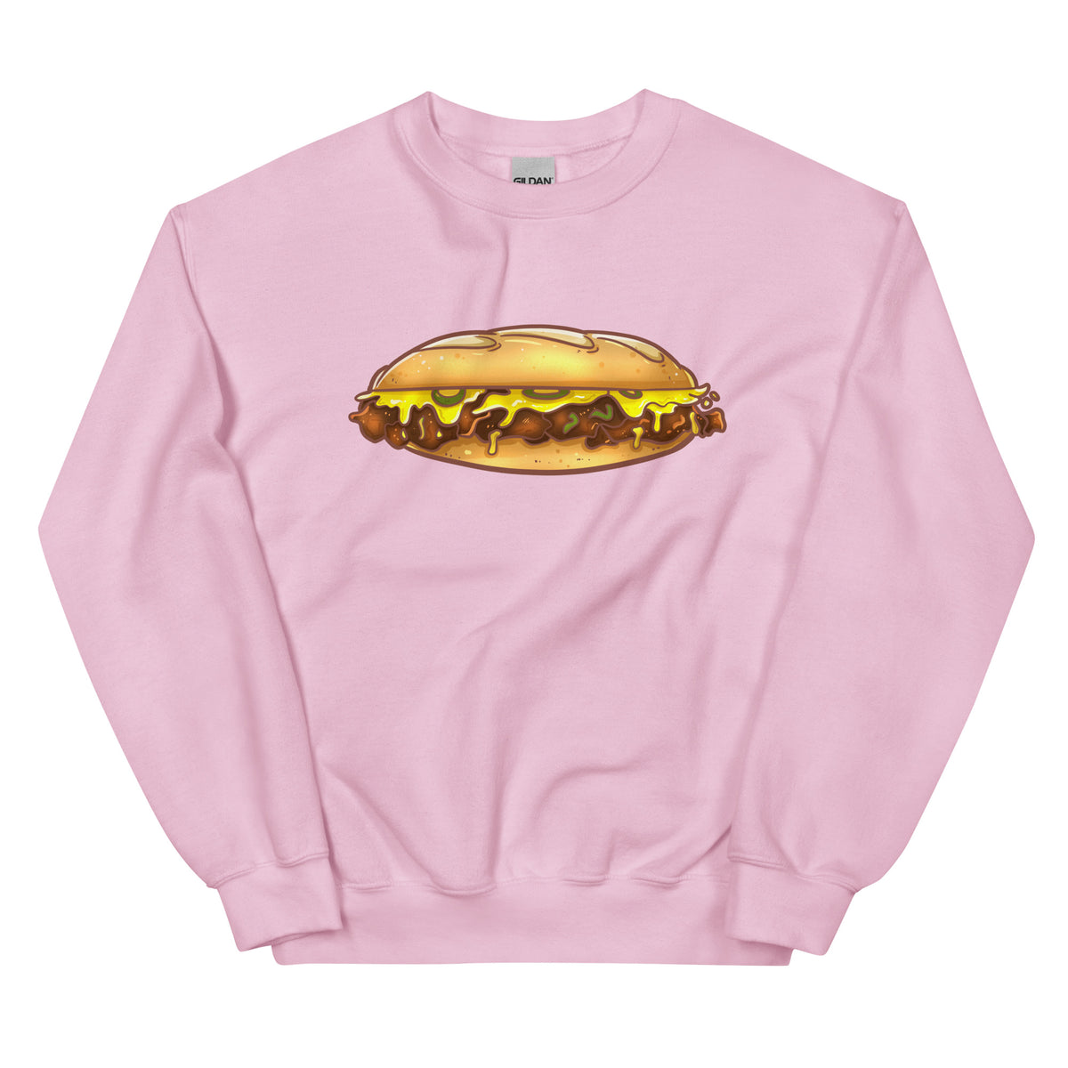 Philadelphia Philly cheesesteak pink sweatshirt Phillygoat