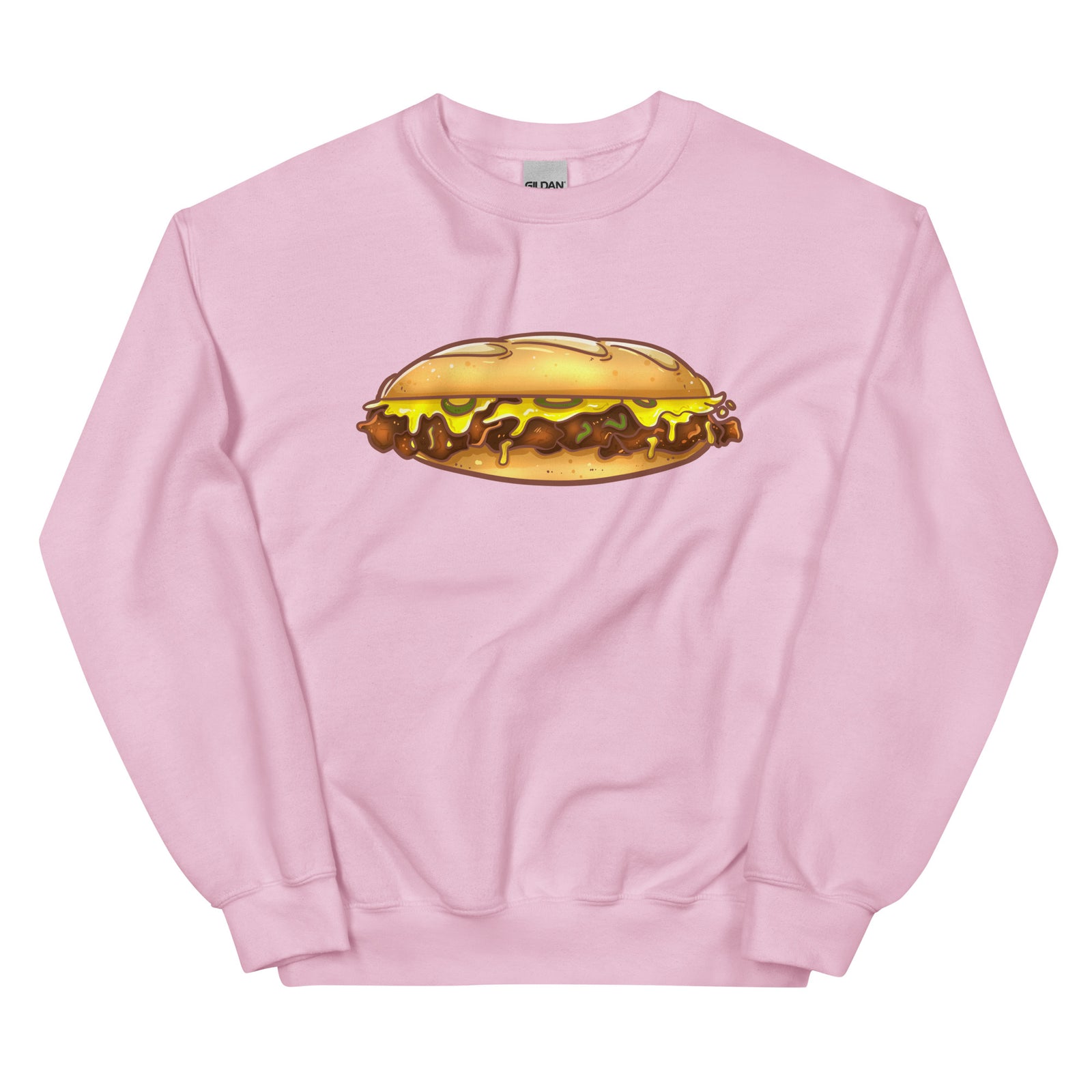 Philadelphia Philly cheesesteak pink sweatshirt Phillygoat