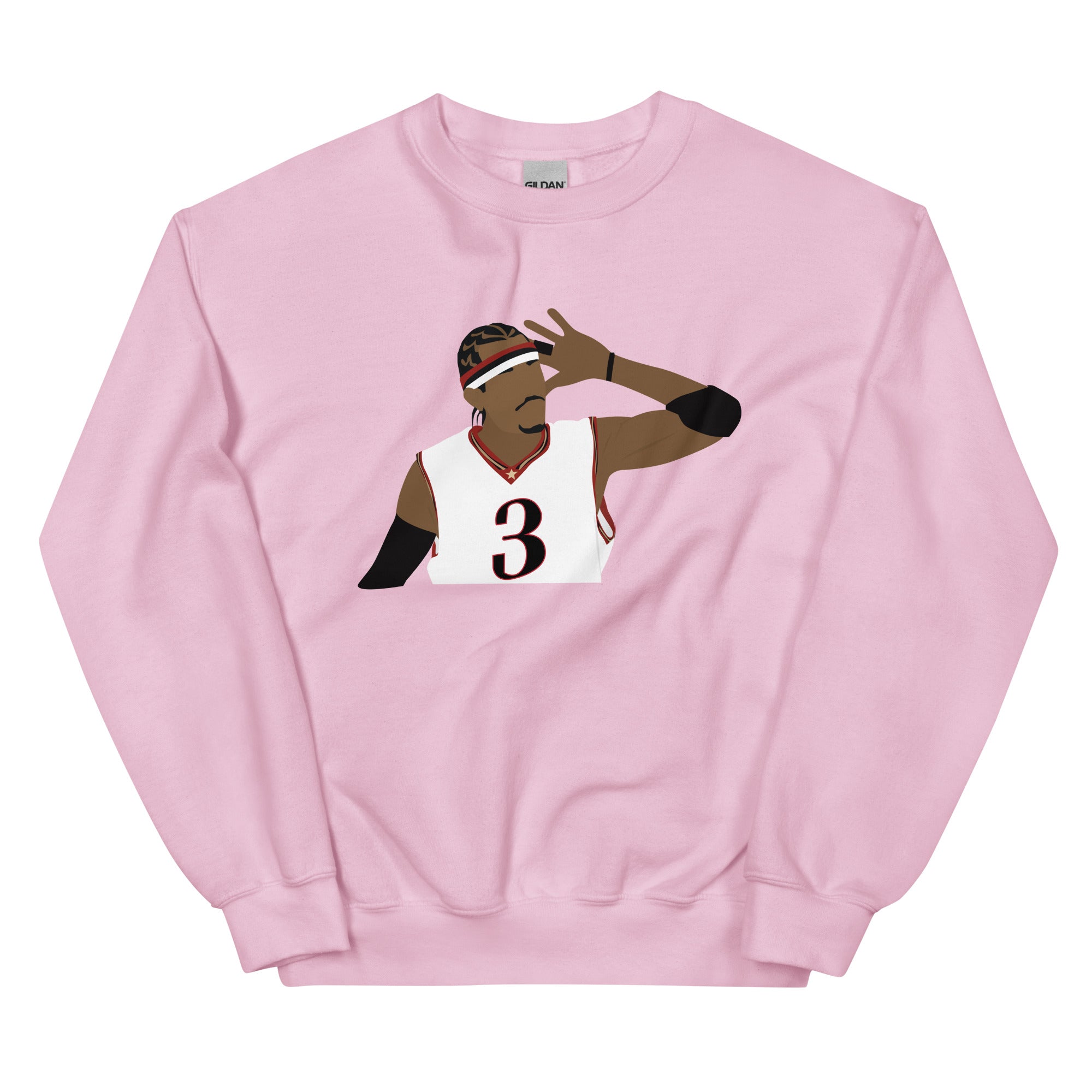Philadelphia 76ers Allen Iverson pink sweatshirt Phillygoat