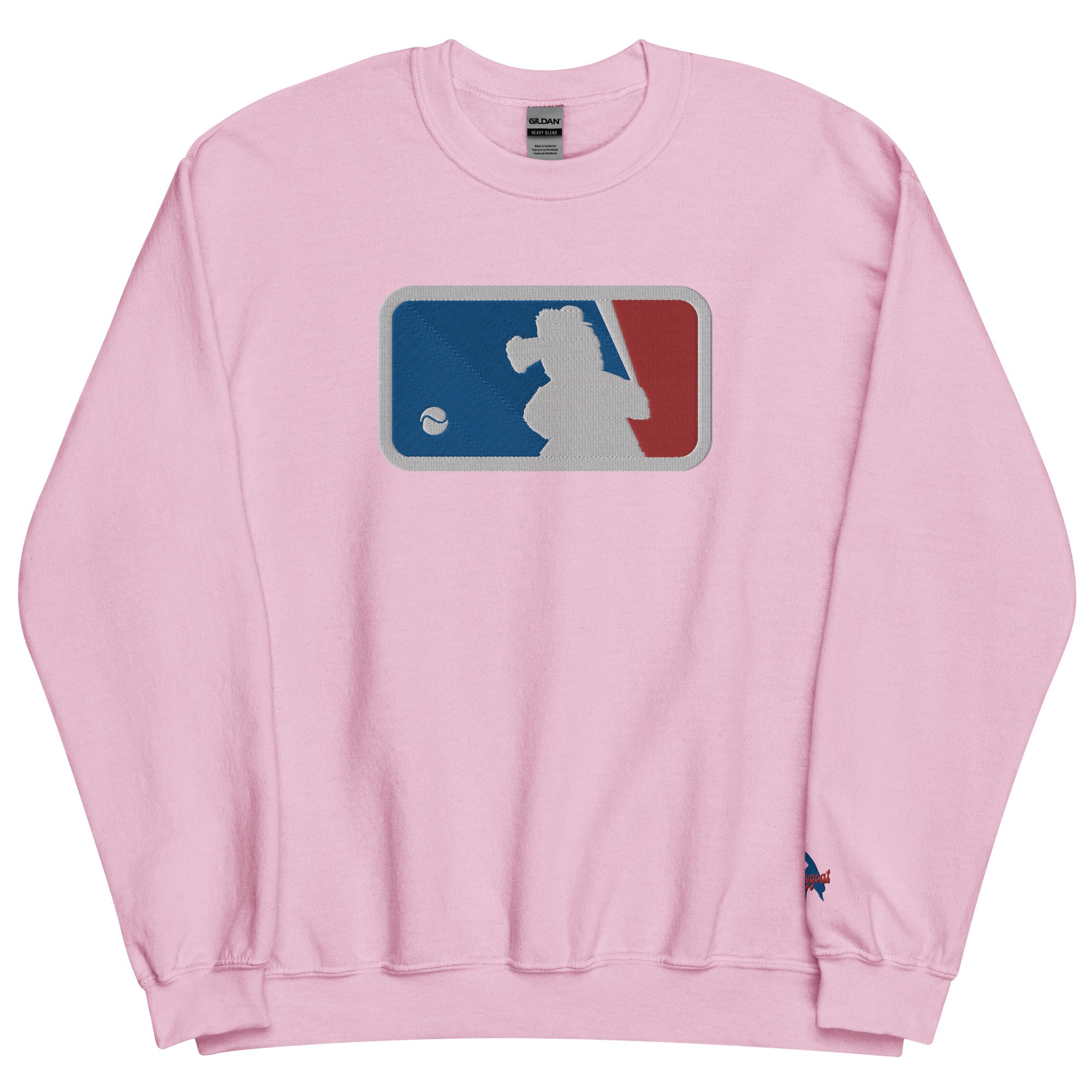 "Major Baseball Phan" Embroidered Sweatshirt