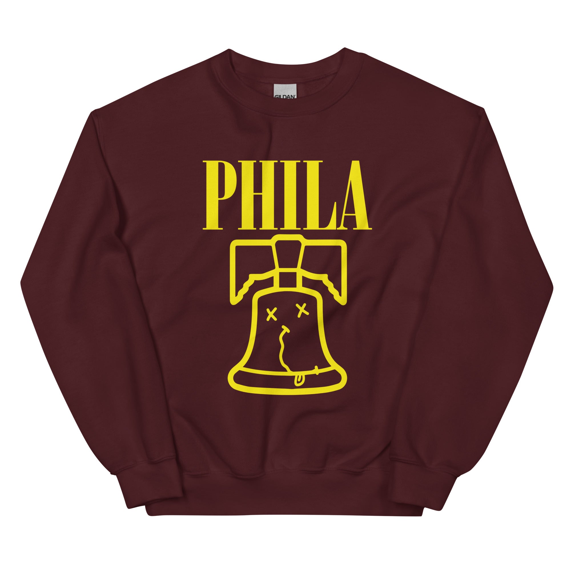 Philadelphia Nirvana maroon sweatshirt Phillygoat