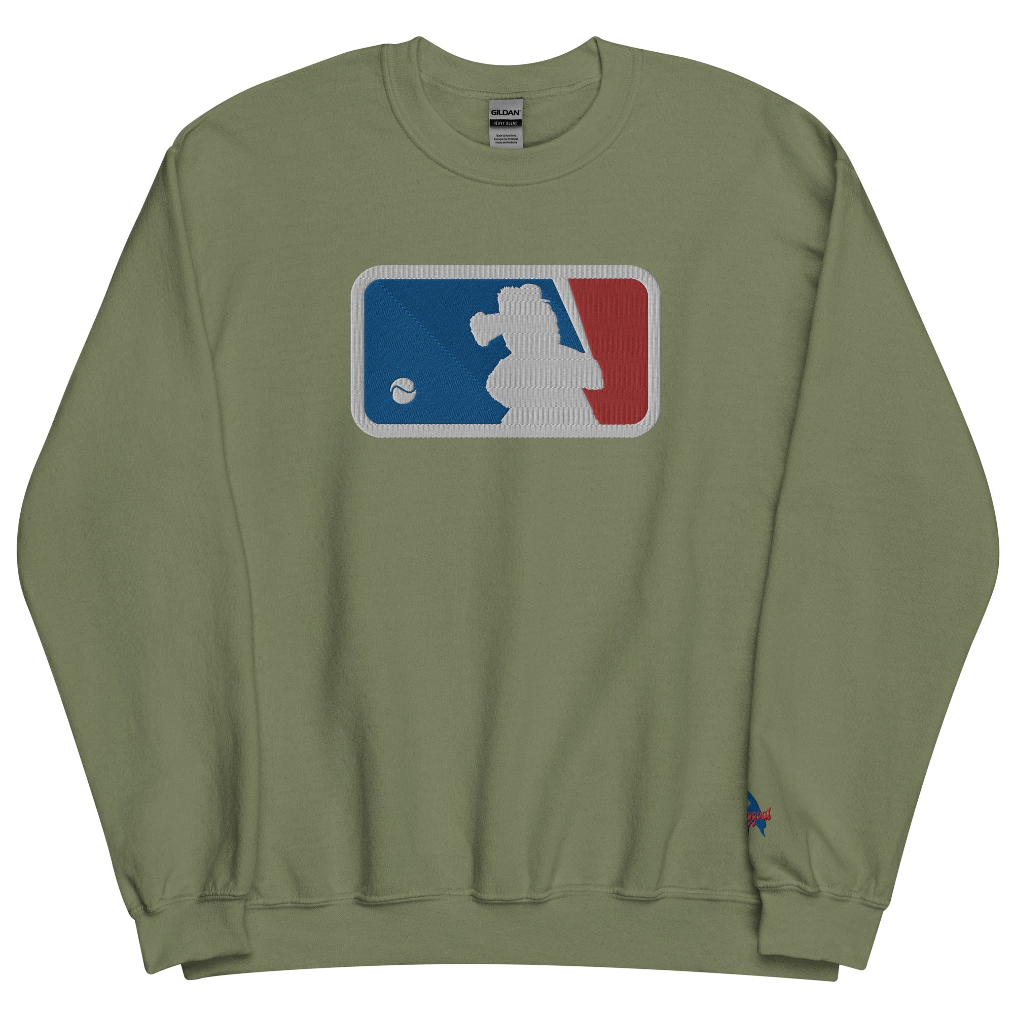 "Major Baseball Phan" Embroidered Sweatshirt