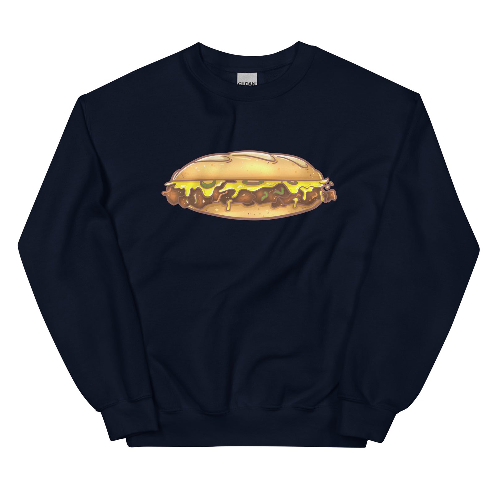 Philadelphia Philly cheesesteak navy blue sweatshirt Phillygoat