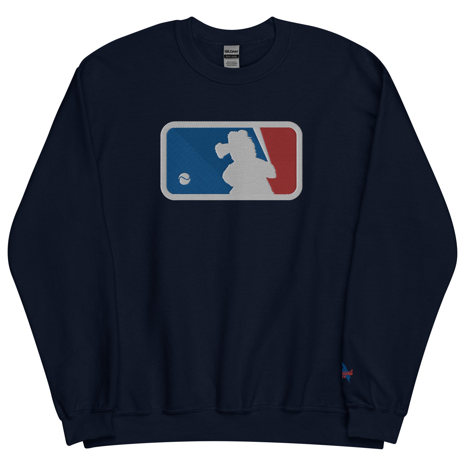 "Major Baseball Phan" Embroidered Sweatshirt