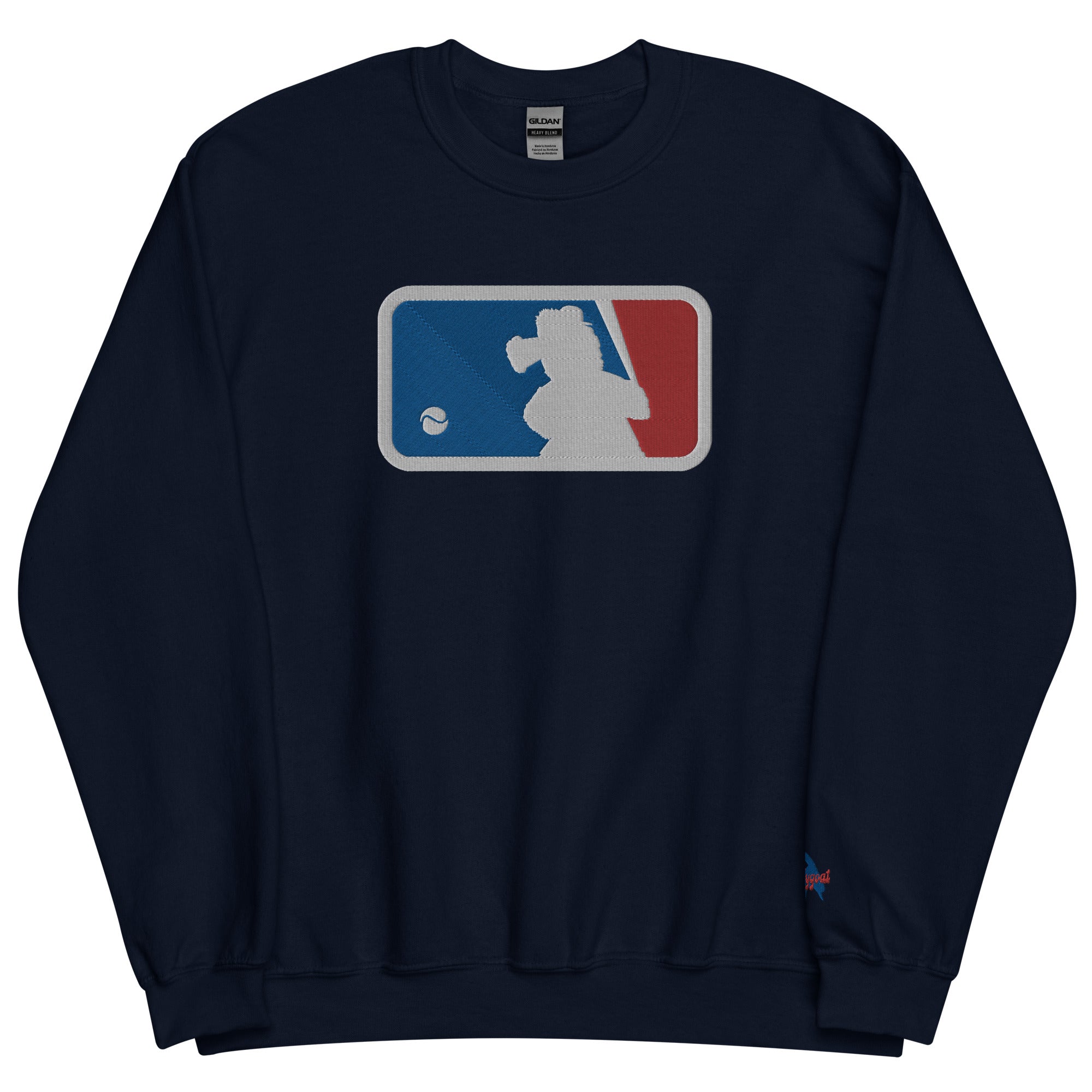 "Major Baseball Phan" Embroidered Sweatshirt